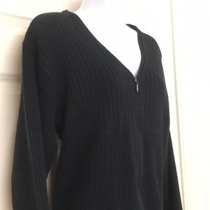 Navy blue zip up cardigan